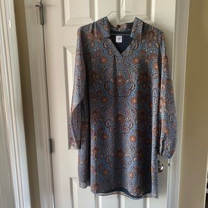 CAbi Provencial Boho Shift Dress in EUC..no flaws size XL